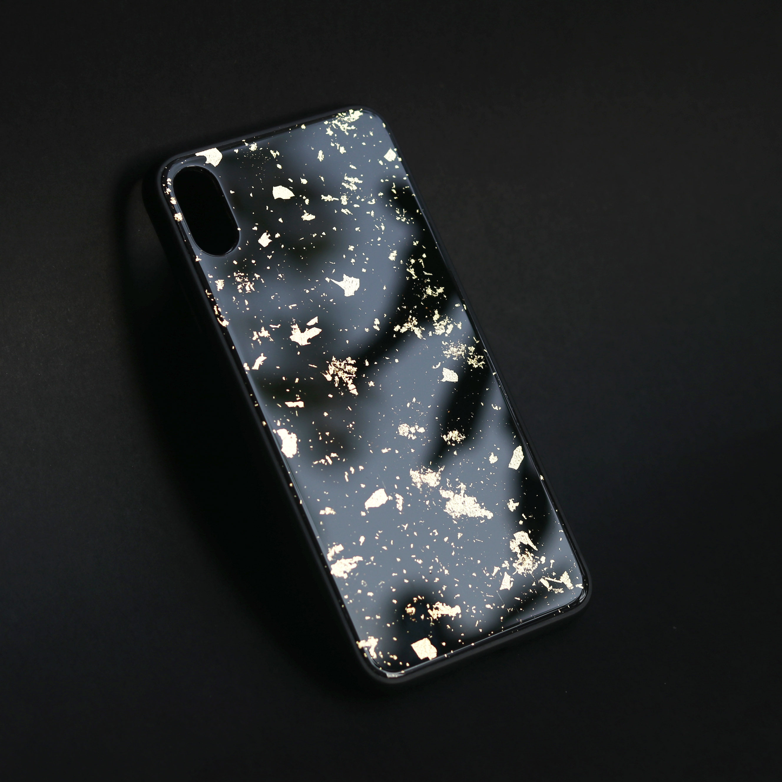 Mountain and SANHE lacquerware Huawei big lacquer black gold iphone13promax mobile phone protective shell tempered glass