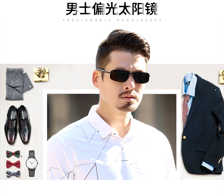 Kính râm nam vuông kính lái xe gương phân cực lái kính râm lái xe thủy triều gương mắt bảo vệ UV gọng kính cận nam đẹp