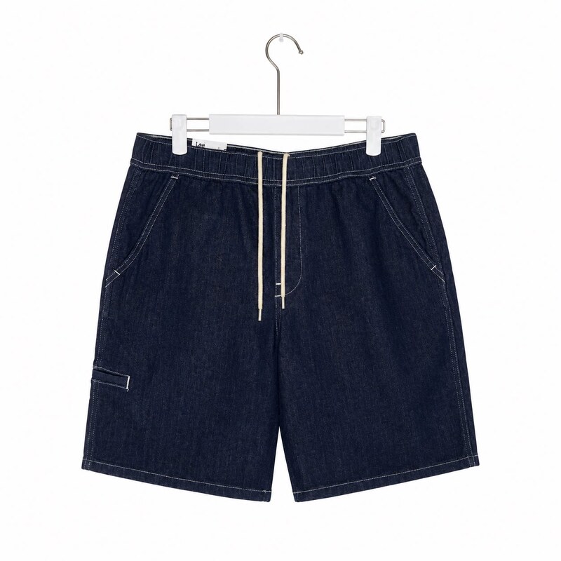 Lee Mall Same Style Men's Drawstring Loose Denim Shorts Lmb261908211034-898L00