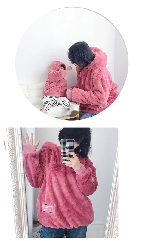 乐 婴儿 秋冬 Một bộ trang phục gia đình