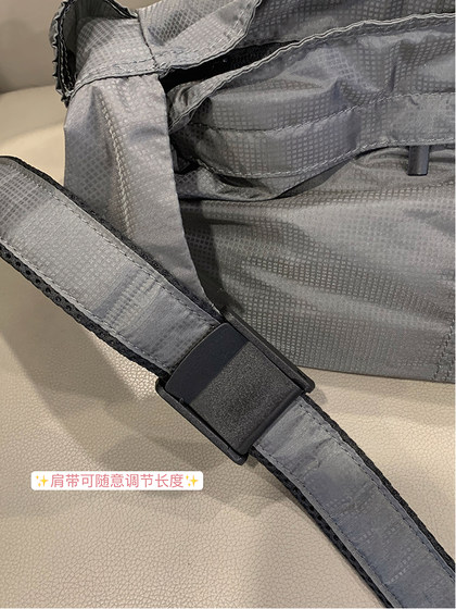 Chuqi LAOSHU Large Capacity Commuter Bag Casual Single-Shoulder Nylon Tote Bag Unisex Waterproof Sports Style Crossbody Bag