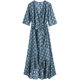 Migu French one-piece wrap dress women's summer bohemian Sanya vacation long dress seaside beach dress