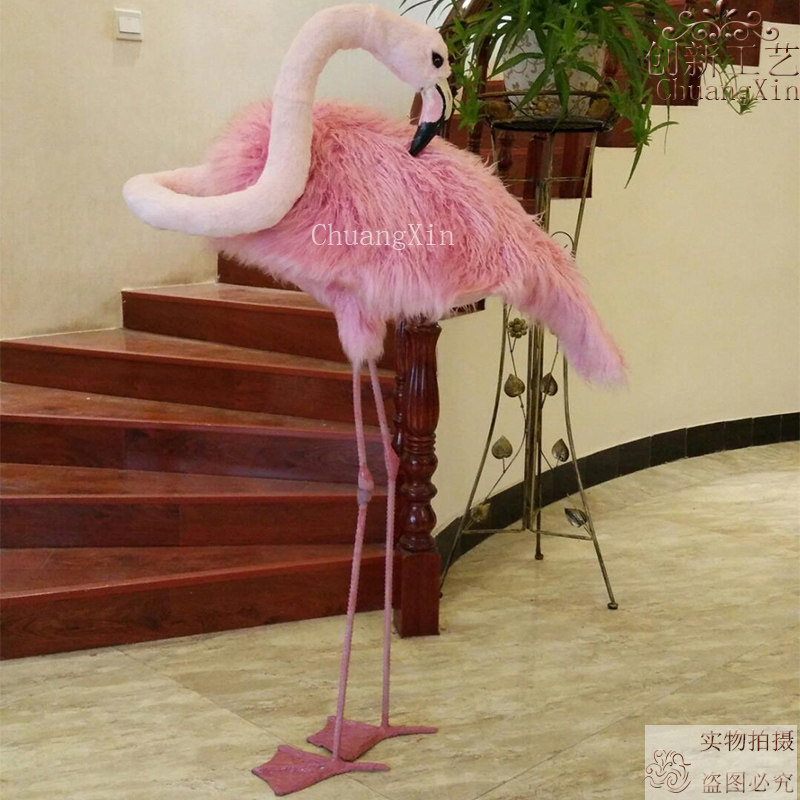 Simulation Flamingo Wedding Outdoor Family Living Room Decorations Fairy Animal Craft Gifts Decoration Ornaments Display