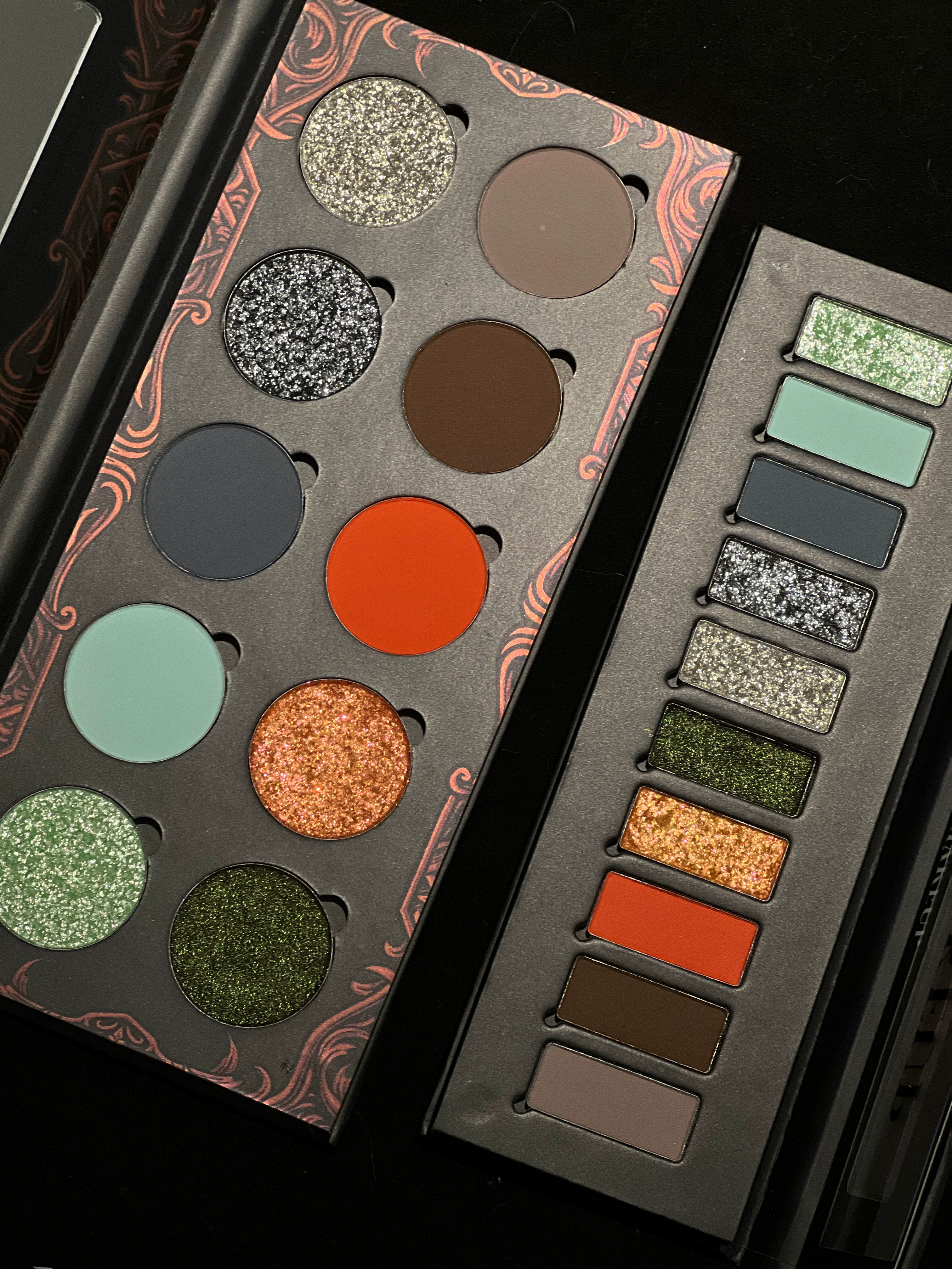 Палетка теней Shellwe Makeup x Ghoul Joint Nocturnal Flame, многоцветный набор с блеском для губ