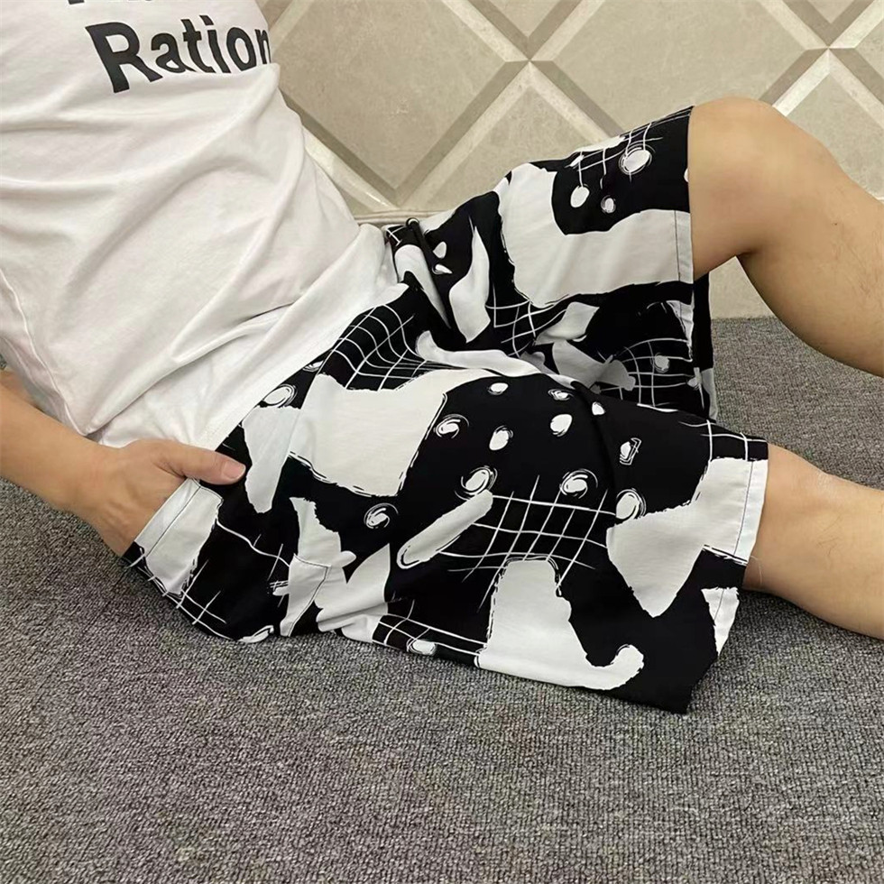 Summer men's thin beach pants shorts Loose Plus Casual Shorts Artificial Cotton Casual Pants Sleeping Pants COTTON HOME PANTS