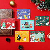 6 Christmas cards KOREA CREATIVE CARTOON CHILDREN CUTE Cute Folio Christmas Small Cards With Envelopes