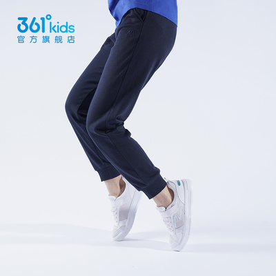 361度 秋冬新款中大童针织休闲裤