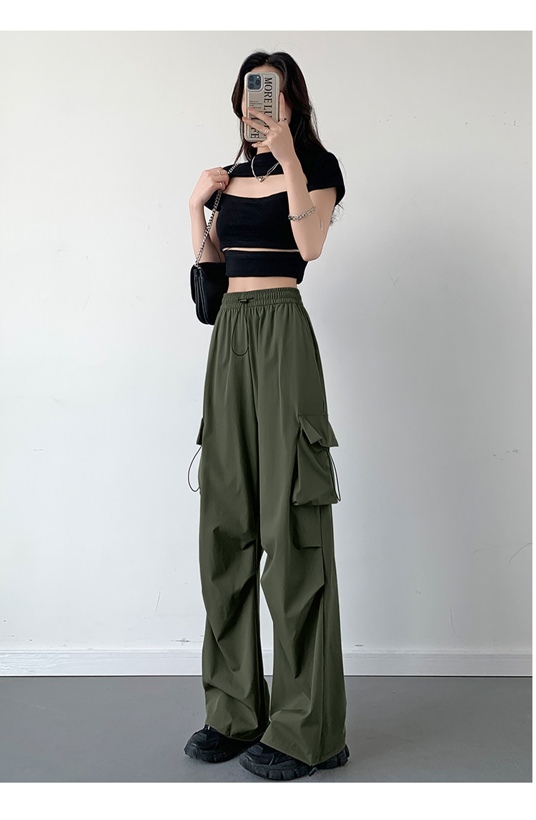 Розовые быстросохнущие тонкие приталенные шелковые штаны, высокая талия, свободный прямой крой 