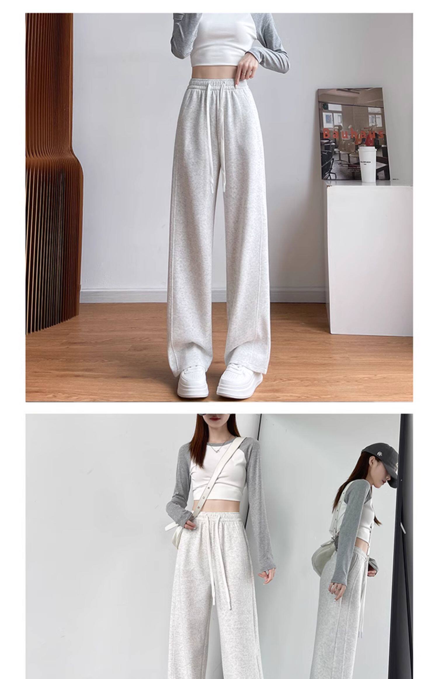 Осенние летние тонкие штаны для отдыха, свободный прямой крой, подходят для подростков 