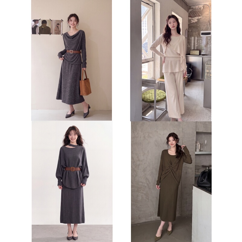 New Autumn Collection Here: Elegant and Versatile Knit Set with a Stylish Vibe