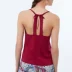 Aige đồ lót Etam đỏ trở lại cổ ren ren tay áo tank top đồ ngủ 8E077619302 đồ bộ nam nữ Pyjama