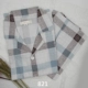 Mùa xuân và mùa thu trung niên nam cha ông nội 100% cotton tay ngắn quần twill cotton dài tay cỡ lớn đồ ngủ