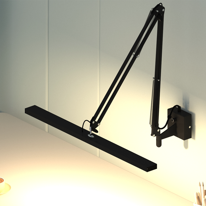 Large Wall Lamp with Long Arm, Foldable Model, Painting Design, Study, Office Desk, Workbench, Led Repair, Wall-Mounted, Super Bright Large Wall Lamp with Long Arm, Foldable Model, Painting Design, Study, Office Desk, Workbench, Led Repair, Wall-Mounted, Super Bright