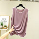 Modal large vest women's loose home sleeveless T-shirt ice silk can be worn outside large size pajamas tops bottoming shirt