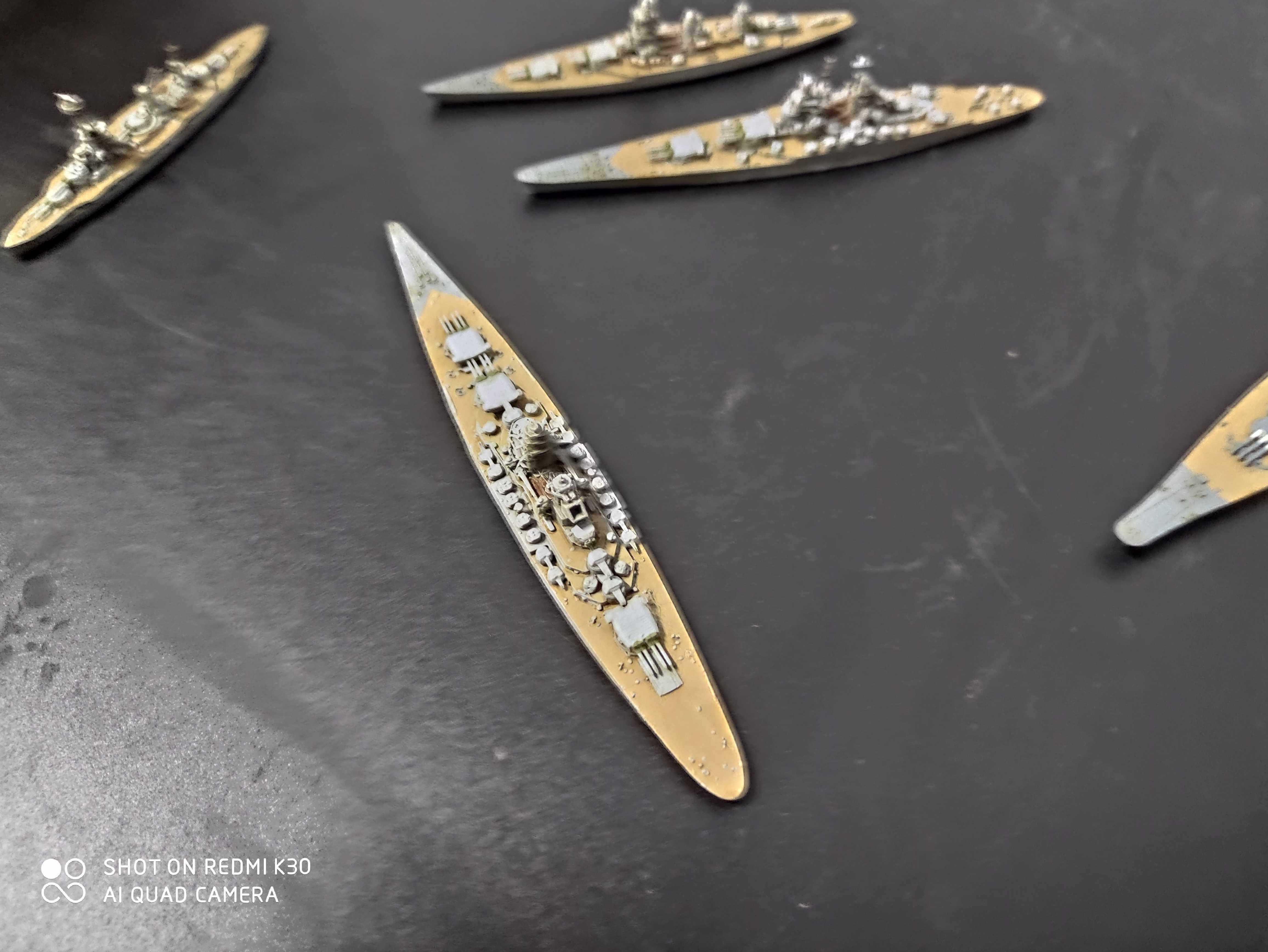 2000 ship model of battleship Burgundy Alsace