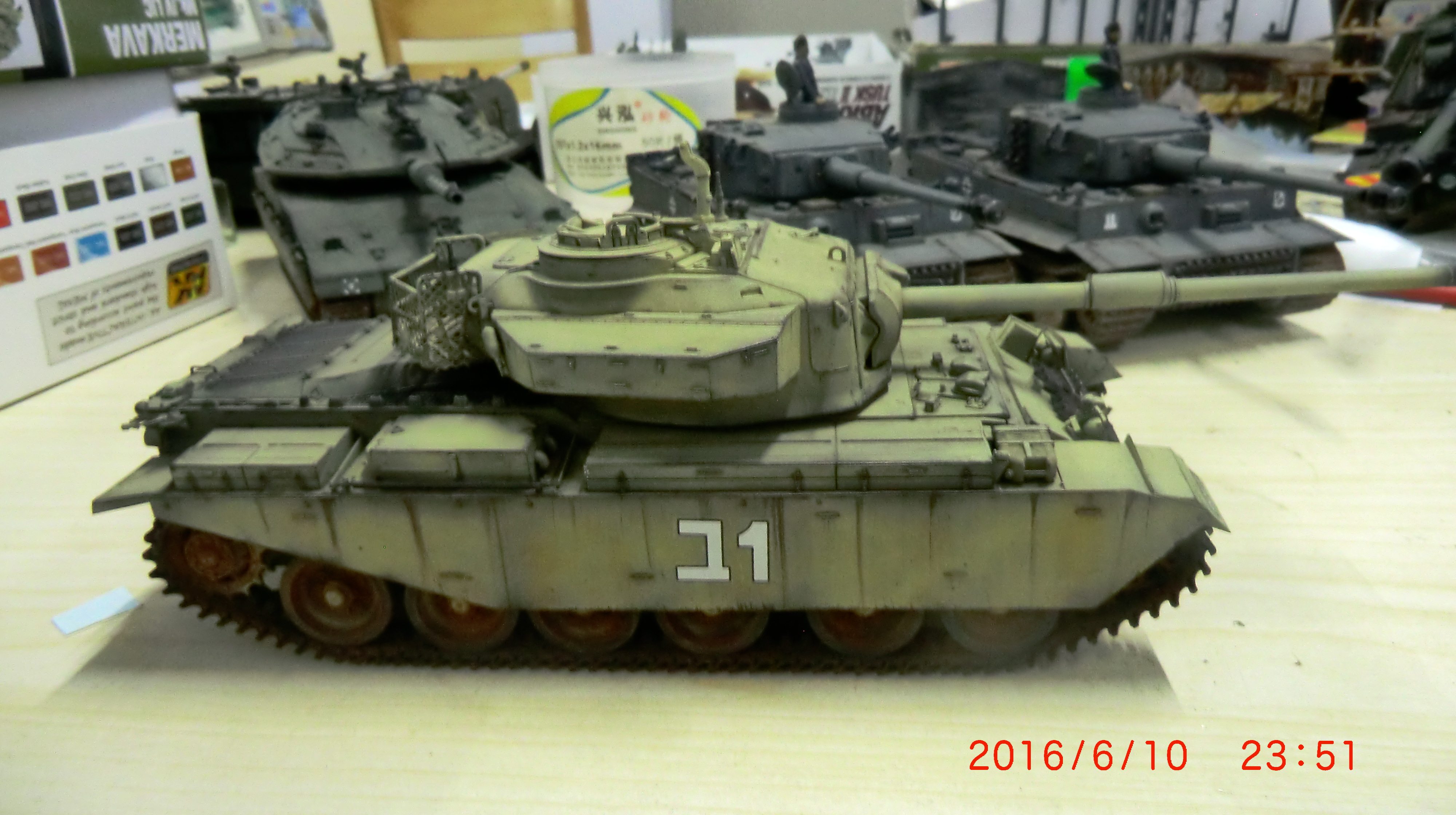 AFV 35159 1 35 Buddy Long main battle tank finished model generation (package plate)