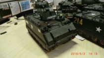 Field Palace 35135 US M113 caterpillar armored vehicle model (package plate)