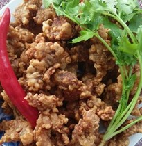 Fujian Quanzhou Minnan specialty flavor Net red snack handmade fried vinegar meat 250g fried vinegar meat