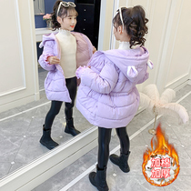 Girls cotton-padded jacket 2021 new little girl down cotton-padded jacket for foreign children