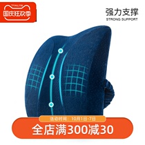 Music button office back cushion waist cushion waist cushion memory cotton pillow waist cushion pregnant woman lumbar pillow chair lumbar cushion