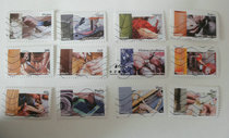 Foreign letters and sales stamps France issued art materials 12 in 2015