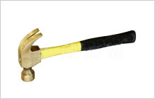 Explosion-proof claw hammer explosion-proof copper hammer full copper fiber handle aluminum bronze nail hammer 0 25kg 0 5kg 0 75kg