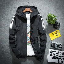 Jacket mens spring autumn season High school students jacket male Korean version Trend to fix handsome young lovers casual outerwear