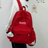 Красный + кулон головы щенка