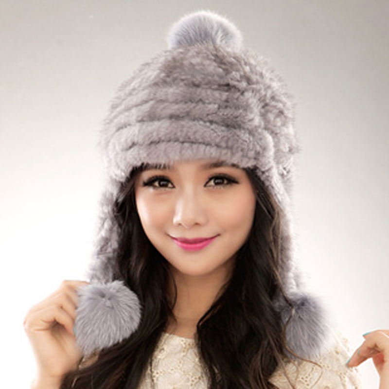 Женская меховая шапка с длинными ушами. Шапка с поднимающимися ушками. Шапка панда. Женская вязаная шапка с длинными ушами. 2022 шапки fomas.