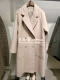 Giảm giá mua quầy Hàn Quốc ROEM19 mùa xuân nữ phiên bản Hàn Quốc của áo khoác len dài RMJH911RQ1 - Áo Hàn Quốc áo dạ dáng dài hàn quốc