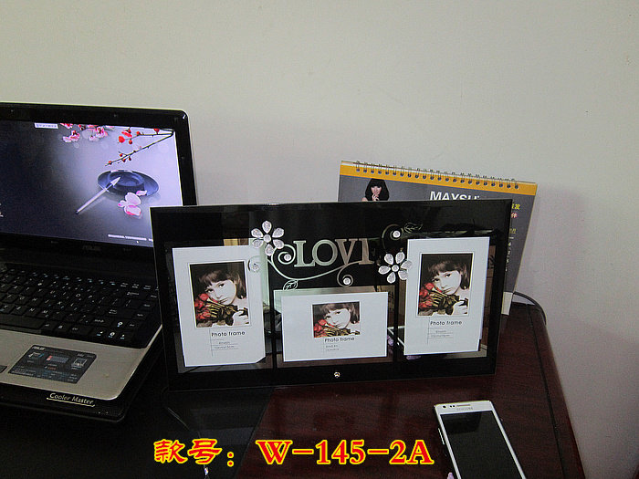 Fashion Crystal Photo Frame Glass Photo Frame 5 Inch 6 Inch Even Body Creative Children Photo Frame Tabletop Phase Stand Pendulum Table