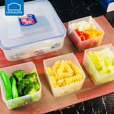 Music clasp plastic crisper divider lunch box lunch box can be microwave sealed box rectangular storage box