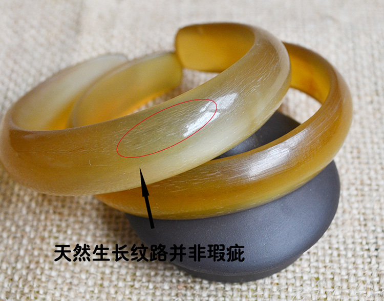 Góc cừu tự nhiên rộng vòng tay cao quý nữ quý tộc mở tay handmade retro Trung Quốc vòng tay trang sức vòng tay nam bạc