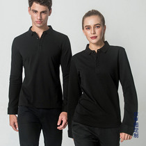 High-end custom T-shirt long sleeve polo jersey non-iron shirt t custom-made solid color printing Embroidery printing t blank