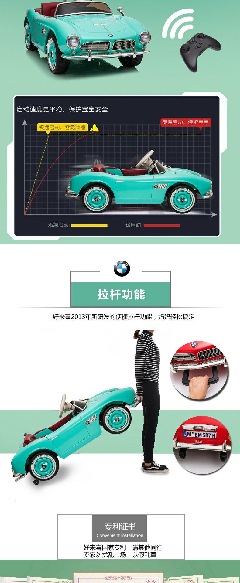 Электромобиль детский Автомобиль BMW детей электрический автомобиль четыре колеса автомобиля дистанционного управления игрушка автомобиль может сидеть детские коляски младенца с качели 3638590