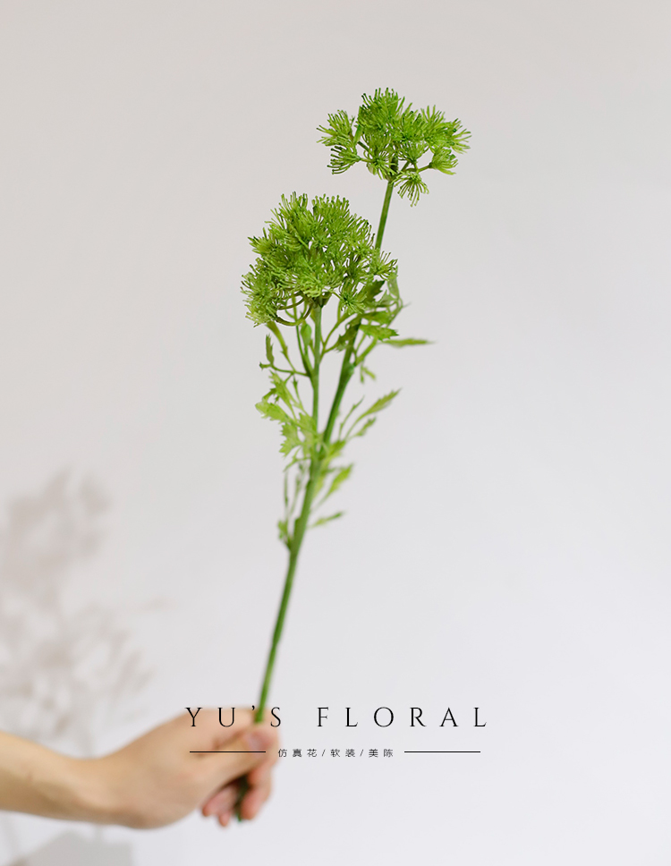 Simulation Flower Green Shi Bamboo Home Decoration Single - branch Flower Art Profile Decoration Camera Profile