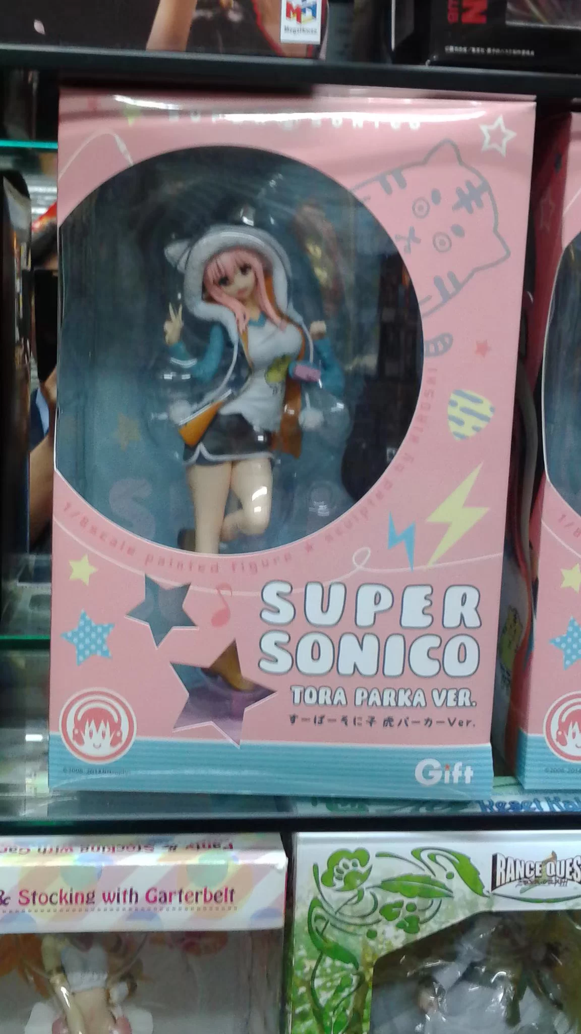 Ручная фигурка (Super Sonico) с тигровой курткой и капюшоном, коллекционная, 18 см