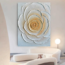 Big Fen Oil Painting Village Hand-painted Oil Painting Cream Wind Flowers Living Room Genguan Decoration Painting Bedroom Restaurant Brief Abstract Paintings