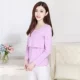 Cotton đai ngực phù hợp cho con bú cho con bú áo sơ mi dài tay cho con bú ra khỏi tháng quần áo phụ nữ mang thai mùa xuân và mùa thu đồ ngủ