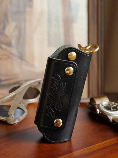 Американский ретро-кошелек для ключей ручной работы из кожи растительного дубления для мужчин, универсальный чехол для ключей от машины из натуральной воловьей кожи, чехол для ключей из натуральной кожи