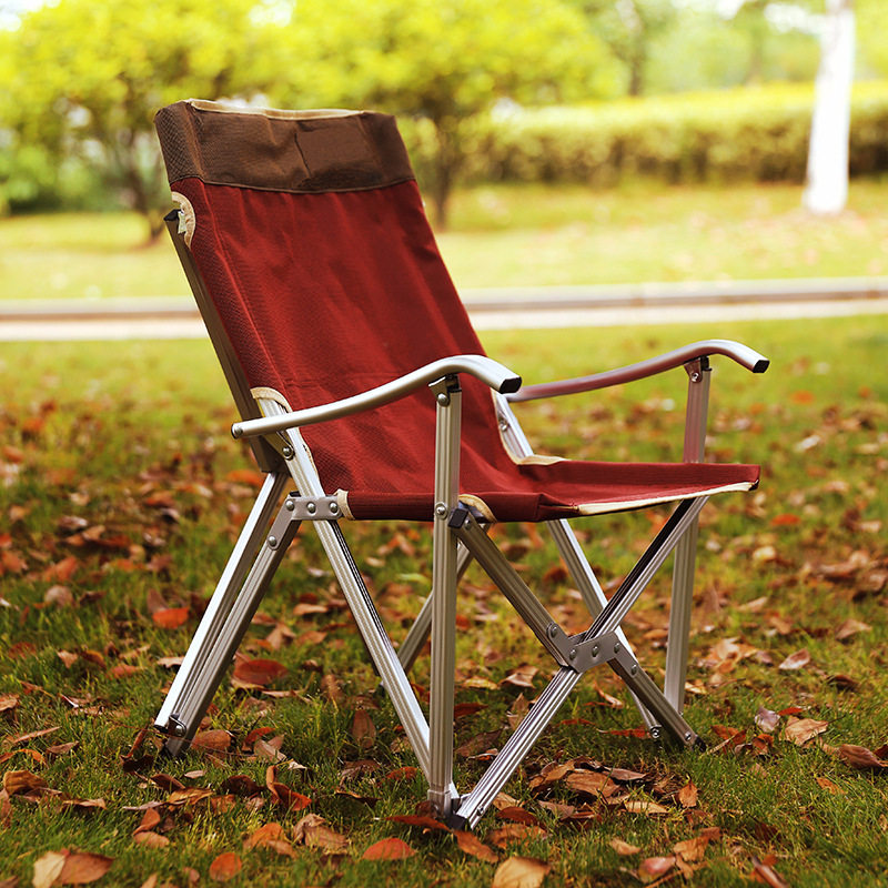Outdoor Folding Chair Portable Super Light Aluminum Alloy Backrest Picnic Camping Barbecue On-board Beach Casual Fishing Chair