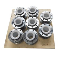 High temperature resistant and strong acid and alkali carbon steel 304 stainless steel flange type lined with PTFE rubber soft joint expansion joint