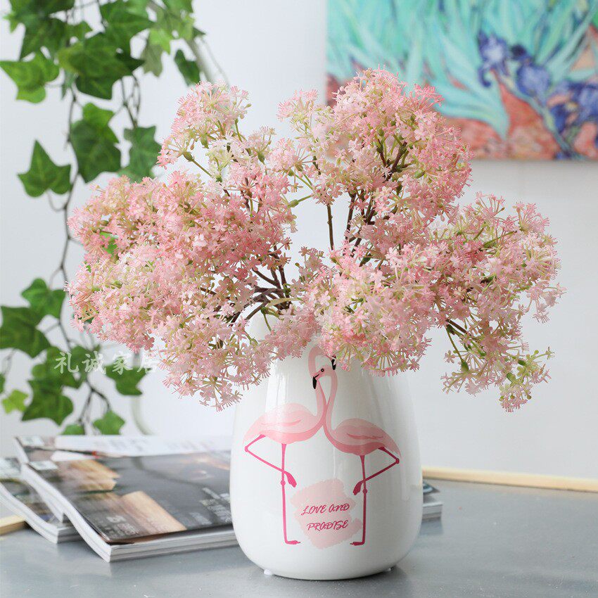 Emulated plastic full of stars 5 branches a hand to hold flowers full of stars to decorate the bouquet with florist home decoration pendulum