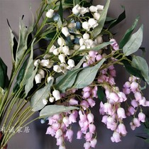 4 Fork Wind Bell flower hanging ceiling Flower Vine wedding wedding road introduction decoration Flower Vine simulation hanging bell flower soft dress flower