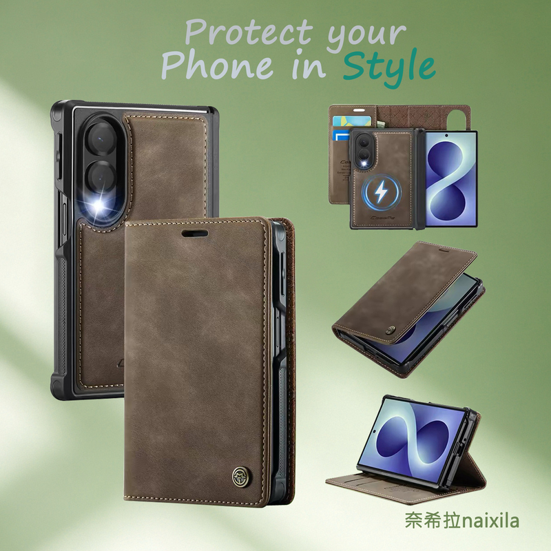New Flip Card Slot Phone Case Suitable for Samsung Zfold8 Ultra Protective Case Zfold8 Business Phone Case Zfold8/Zfold8Ultra Magnetic Detachable Two-In-One Phone Case New Flip Card Slot Phone Case Suitable for Samsung Zfold8 Ultra Protective Case Zfold8 Business Phone Case Zfold8/Zfold8Ultra Magnetic Detachable Two-In-One Phone Case