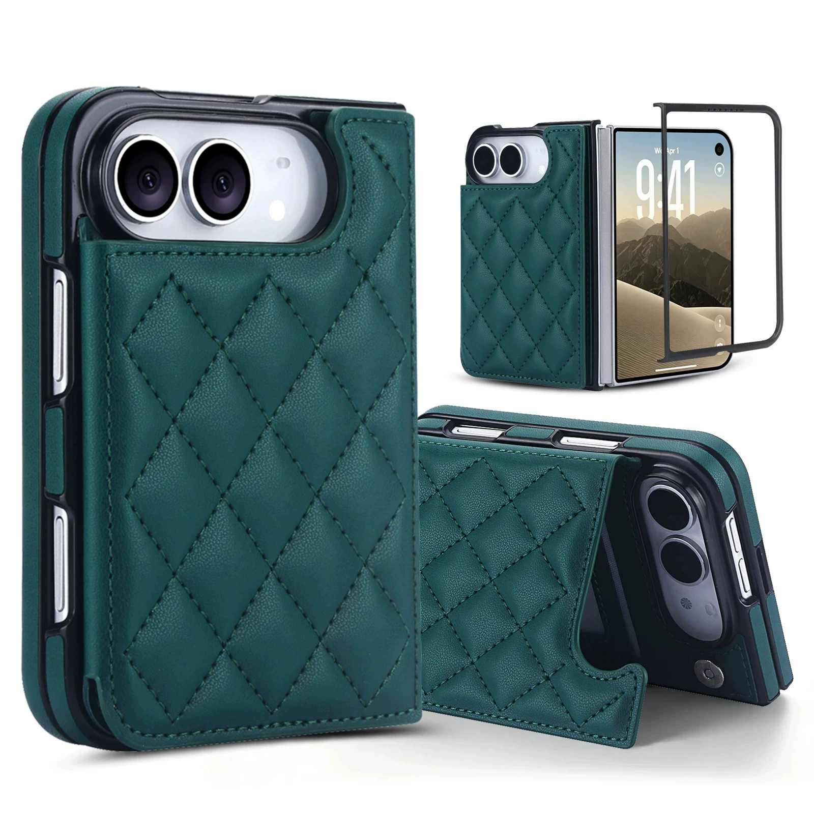 Rose Gold Diamond Quilted Leatherette iPhone Case