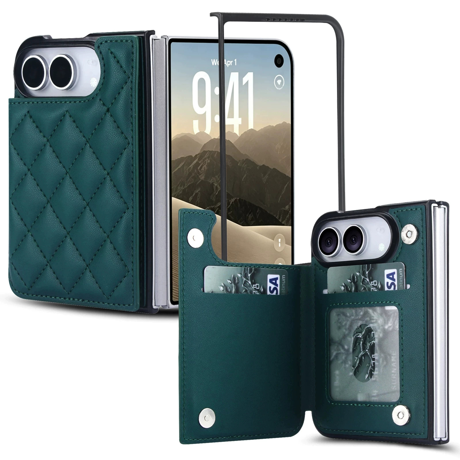 Rose Gold Diamond Quilted Leatherette iPhone Case