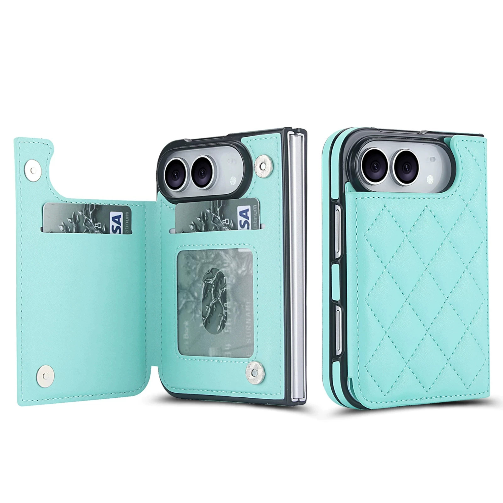 Rose Gold Diamond Quilted Leatherette iPhone Case