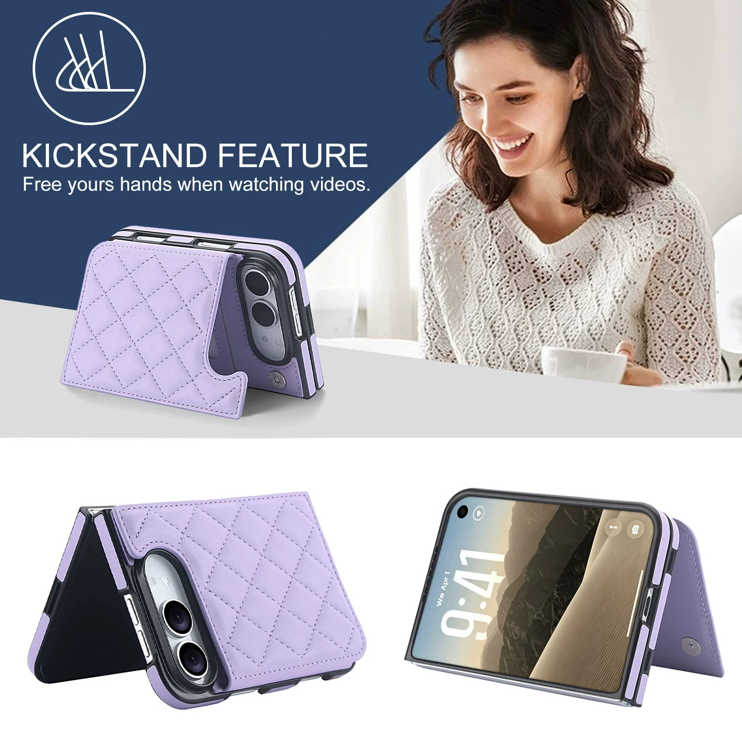 Rose Gold Diamond Quilted Leatherette iPhone Case