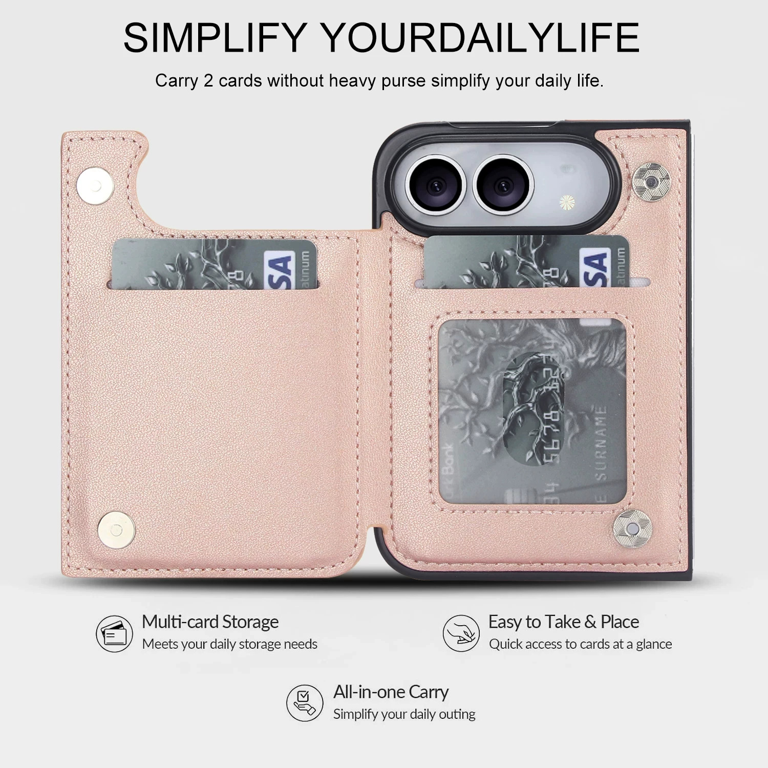 Rose Gold Diamond Quilted Leatherette iPhone Case